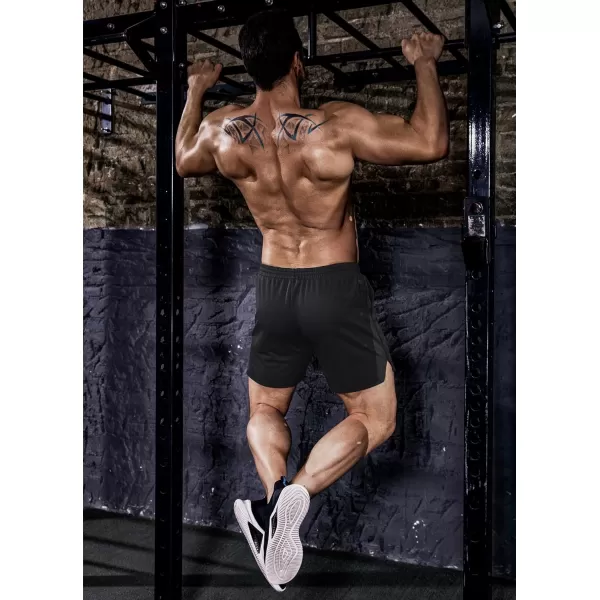 COOFANDY Men's 2 Pack Gym Workout Shorts Mesh Lightweight Bodybuilding Pants Training Running Sports Jogger with Pockets