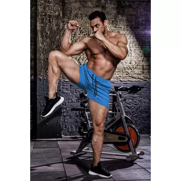 COOFANDY Men's 2 Pack Gym Workout Shorts Mesh Lightweight Bodybuilding Pants Training Running Sports Jogger with Pockets