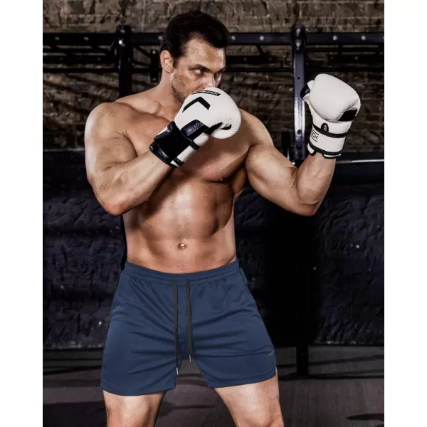 COOFANDY Men's 2 Pack Gym Workout Shorts Mesh Lightweight Bodybuilding Pants Training Running Sports Jogger with Pockets