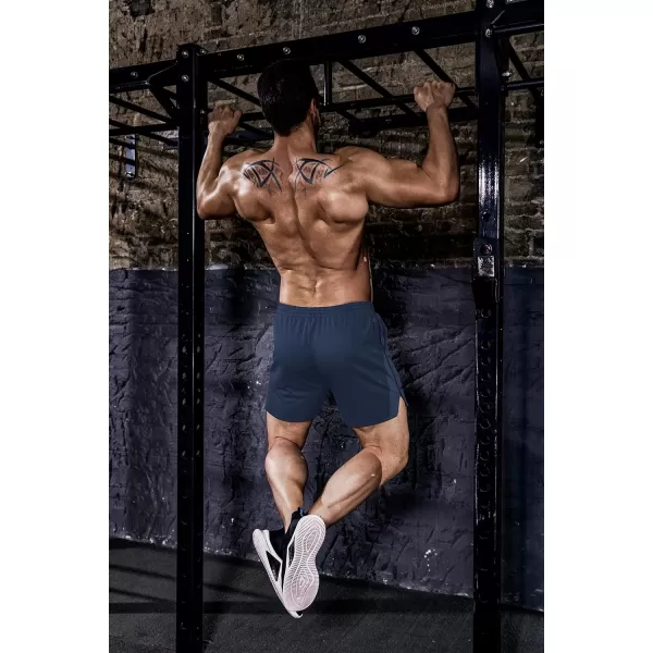 COOFANDY Men's 2 Pack Gym Workout Shorts Mesh Lightweight Bodybuilding Pants Training Running Sports Jogger with Pockets
