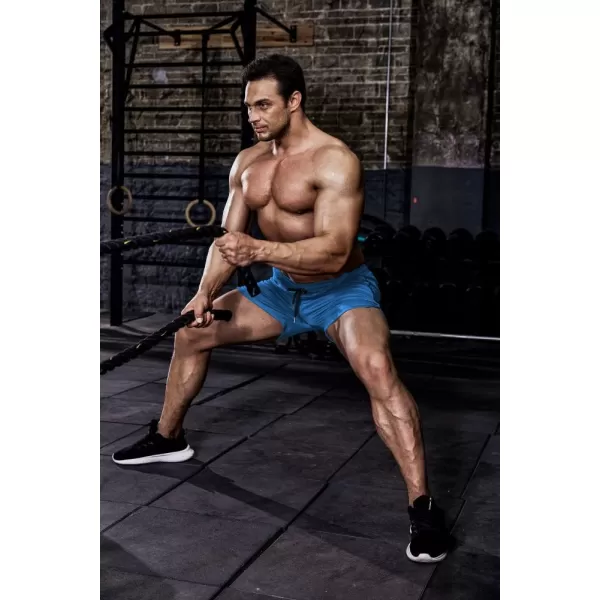 COOFANDY Men's 2 Pack Gym Workout Shorts Mesh Lightweight Bodybuilding Pants Training Running Sports Jogger with Pockets