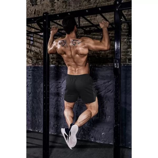 COOFANDY Men's 2 Pack Gym Workout Shorts Mesh Lightweight Bodybuilding Pants Training Running Sports Jogger with Pockets
