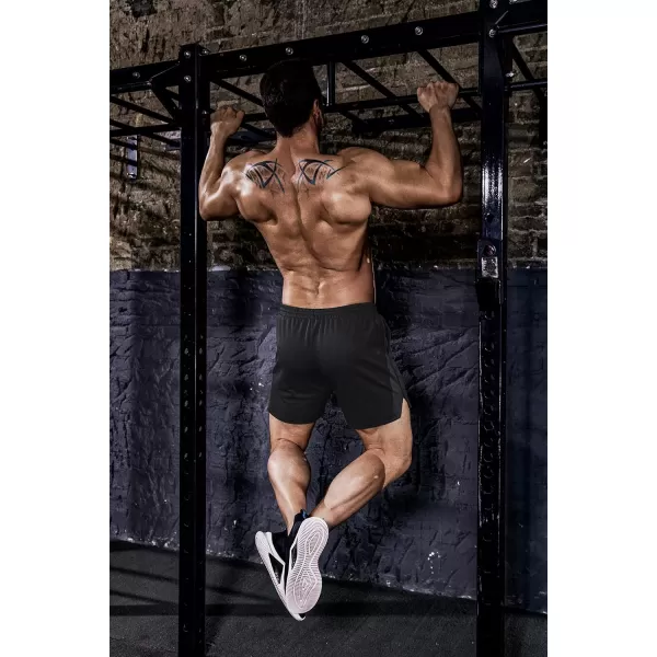 COOFANDY Men's 2 Pack Gym Workout Shorts Mesh Lightweight Bodybuilding Pants Training Running Sports Jogger with Pockets