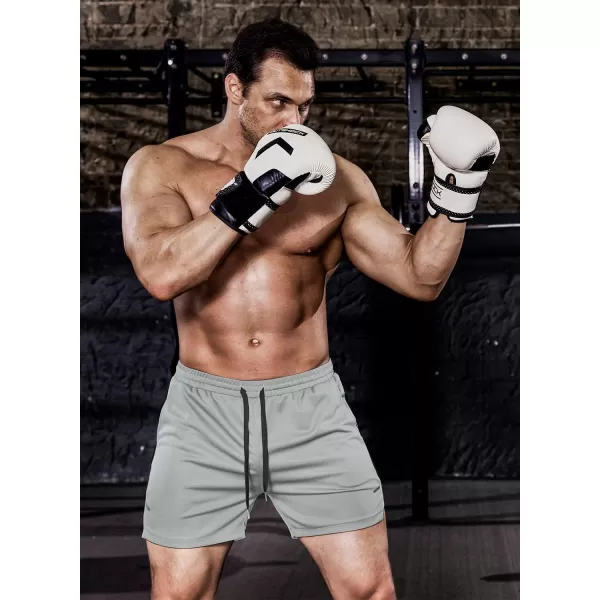 COOFANDY Men's 2 Pack Gym Workout Shorts Mesh Lightweight Bodybuilding Pants Training Running Sports Jogger with Pockets