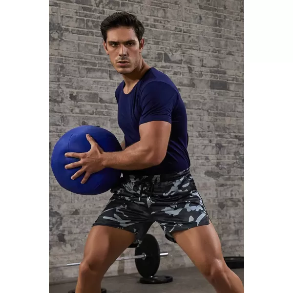 COOFANDY Men's 2 Pack Gym Workout Shorts Mesh Lightweight Bodybuilding Pants Training Running Sports Jogger with Pockets