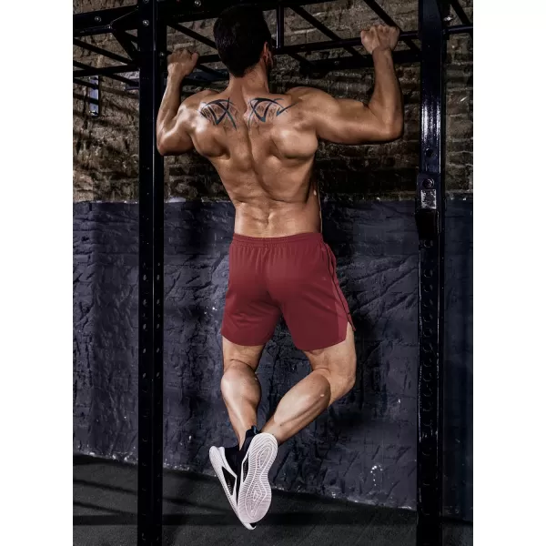 COOFANDY Men's 2 Pack Gym Workout Shorts Mesh Lightweight Bodybuilding Pants Training Running Sports Jogger with Pockets
