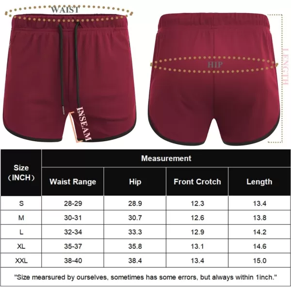 COOFANDY Men's 2 Pack Running Shorts 3 Inch Lightweight Quick Dry Athletic Gym Workout Shorts with Zipper Pockets