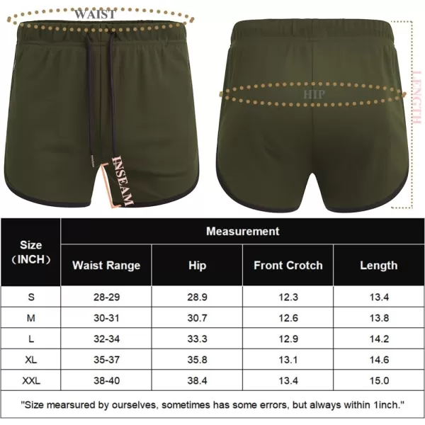 COOFANDY Men's 2 Pack Running Shorts 3 Inch Lightweight Quick Dry Athletic Gym Workout Shorts with Zipper Pockets