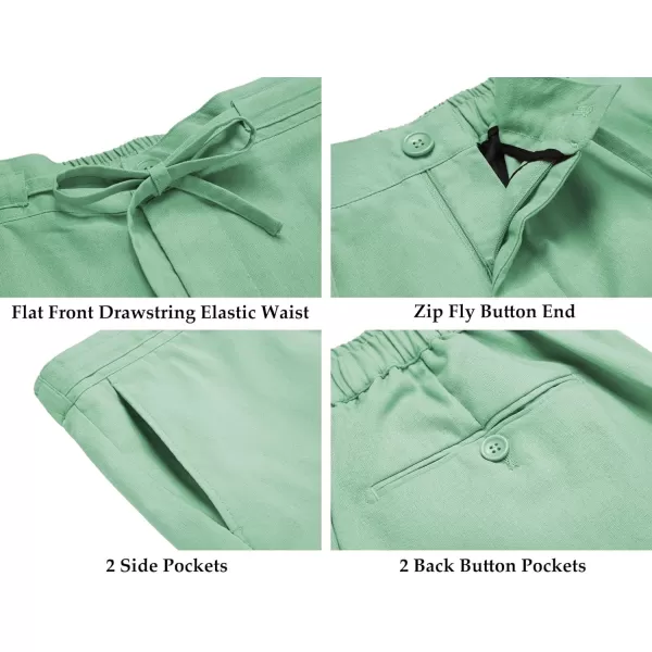 COOFANDY Men's 2 Piece Linen Suits Set Regular Fit Casual Lightweight Blazer Jacket and Pants