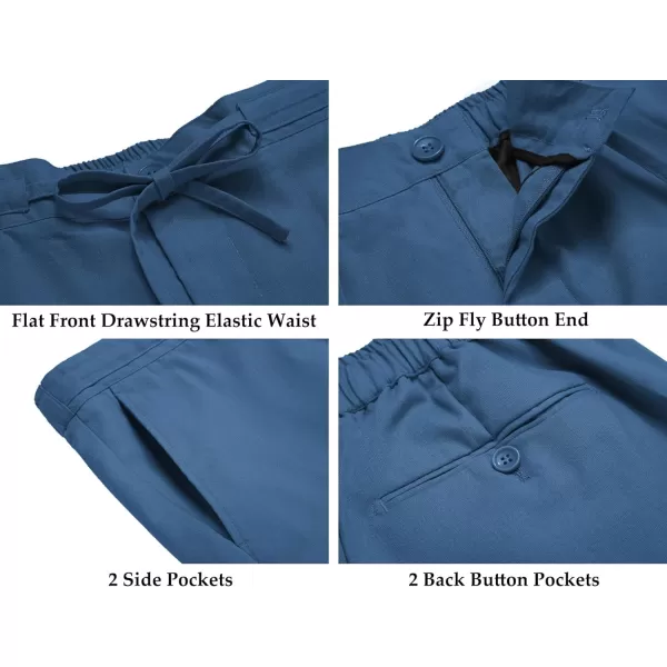 COOFANDY Men's 2 Piece Linen Suits Set Regular Fit Casual Lightweight Blazer Jacket and Pants