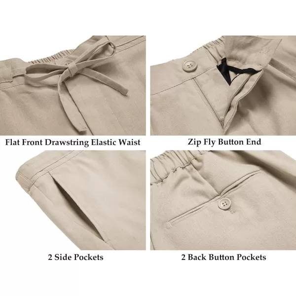 COOFANDY Men's 2 Piece Linen Suits Set Regular Fit Casual Lightweight Blazer Jacket and Pants