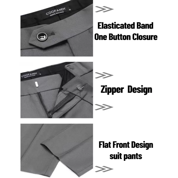COOFANDY Men's 2 Piece Suits Classic Fit 2 Button Dress Suits Tuxedo Jacket Blazer for Wedding Business Dinner Prom