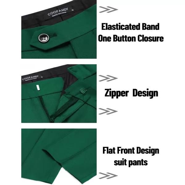 COOFANDY Men's 2 Piece Suits Classic Fit 2 Button Dress Suits Tuxedo Jacket Blazer for Wedding Business Dinner Prom