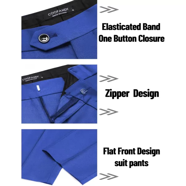 COOFANDY Men's 2 Piece Suits Classic Fit 2 Button Dress Suits Tuxedo Jacket Blazer for Wedding Business Dinner Prom