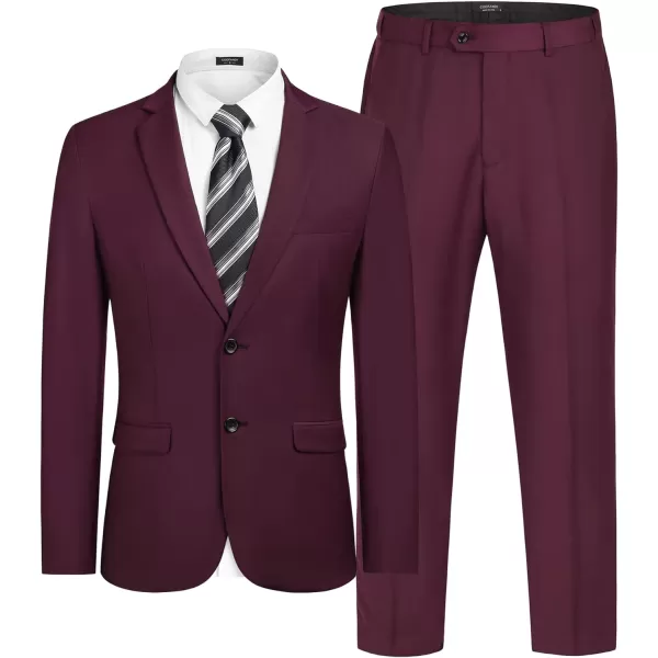 COOFANDY Men's 2 Piece Suits Classic Fit 2 Button Dress Suits Tuxedo Jacket Blazer for Wedding Business Dinner Prom