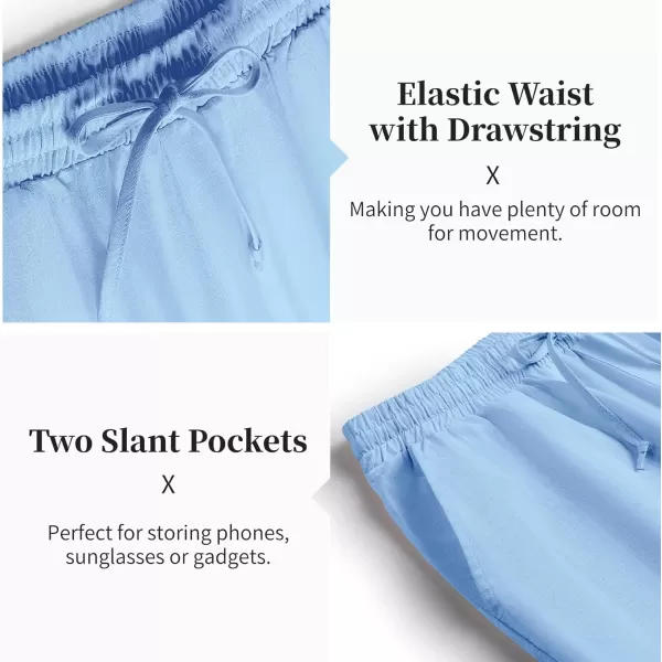 COOFANDY Men's 2 Pieces Cotton Linen Set Casual Short Sleeve Henley Shirts Beach Yoga Pants Summer Outfits