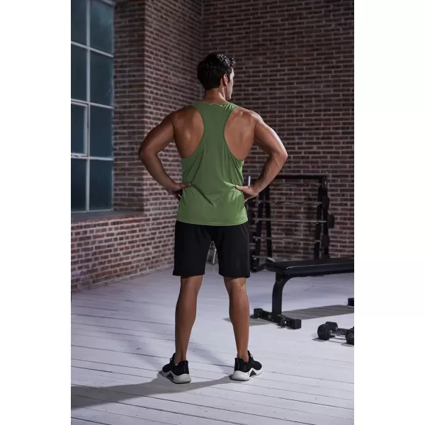 COOFANDY Men's 3 Pack Tank Tops Gym Workout Shirt Y-Back Sleeveless Muscle Fitness Bodybuilding Tank Shirts