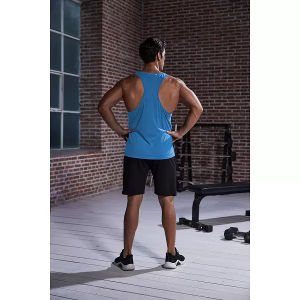 COOFANDY Men's 3 Pack Tank Tops Gym Workout Shirt Y-Back Sleeveless Muscle Fitness Bodybuilding Tank Shirts