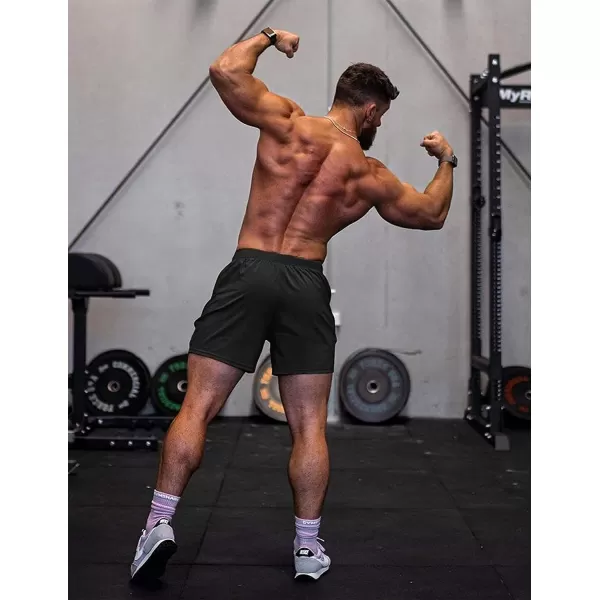 COOFANDY Men's 3 Pack Workout Gym Shorts Mesh Athletic Shorts Lightweight Bodybuilding Training Short Pants with Pockets