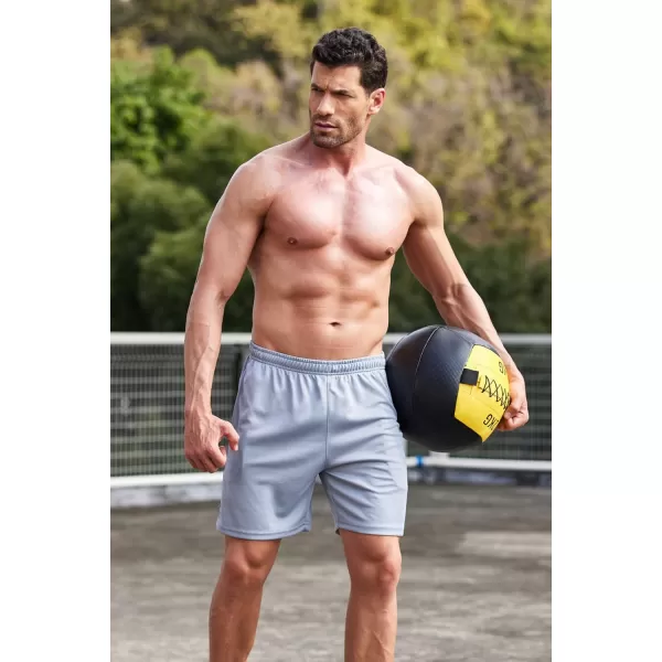 COOFANDY Men's 3 Pack Workout Gym Shorts Mesh Athletic Shorts Lightweight Bodybuilding Training Short Pants with Pockets