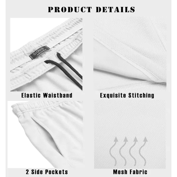 COOFANDY Men's 3 Pack Workout Gym Shorts Mesh Athletic Shorts Lightweight Bodybuilding Training Short Pants with Pockets