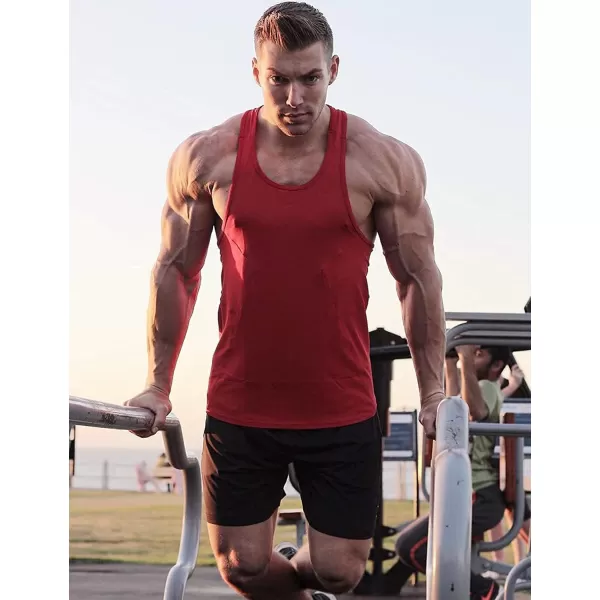 COOFANDY Men's 3 Pack Workout Gym Shorts Mesh Athletic Shorts Lightweight Bodybuilding Training Short Pants with Pockets