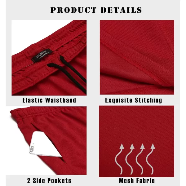 COOFANDY Men's 3 Pack Workout Gym Shorts Mesh Athletic Shorts Lightweight Bodybuilding Training Short Pants with Pockets