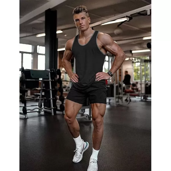 COOFANDY Men's 3 Pack Workout Gym Shorts Mesh Athletic Shorts Lightweight Bodybuilding Training Short Pants with Pockets