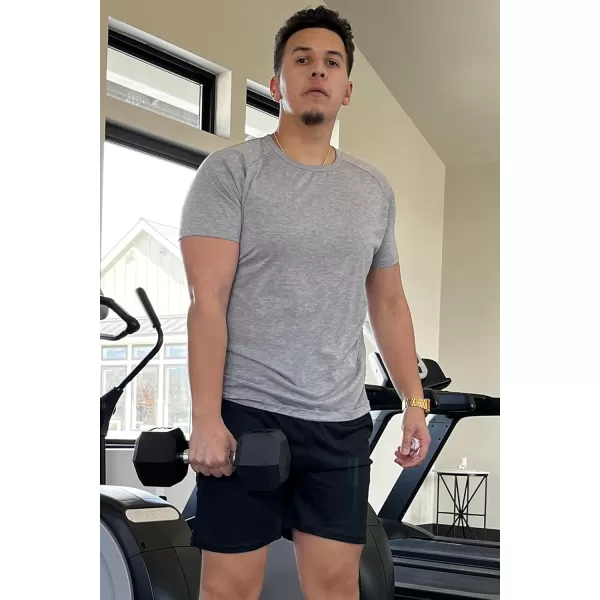 COOFANDY Men's 3 Pack Workout Gym Shorts Mesh Athletic Shorts Lightweight Bodybuilding Training Short Pants with Pockets