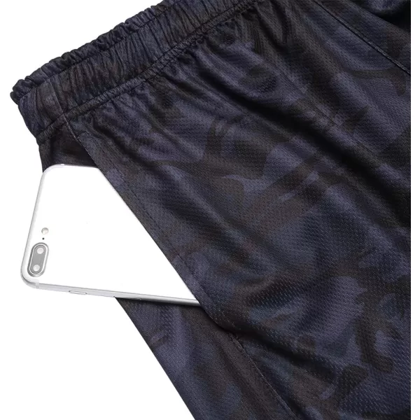 COOFANDY Men's 3 Pack Workout Gym Shorts Mesh Athletic Shorts Lightweight Bodybuilding Training Short Pants with Pockets