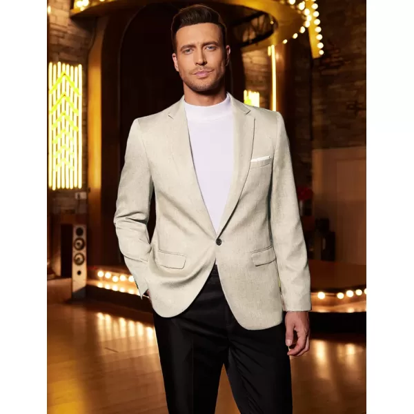 COOFANDY Men’s 3 Piece Slim Fit Suits One Button Blazer Vest Suit Pants with Tie