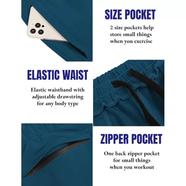 COOFANDY Men's 7" Gym Workout Shorts 2 Pack Quick Dry Athletic Shorts Training Running Shorts with Pocket