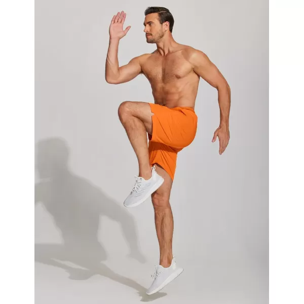 COOFANDY Mens Athletic Running Shorts 7'' Gym Workout Shorts 2 Pack Drawstring Training Shorts with Zipper Pockets