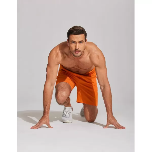 COOFANDY Mens Athletic Running Shorts 7'' Gym Workout Shorts 2 Pack Drawstring Training Shorts with Zipper Pockets