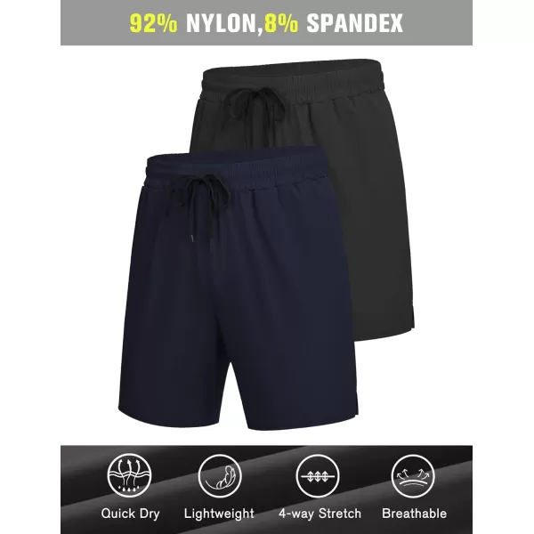 COOFANDY Men's Athletic Running Shorts Quick Dry Fitted Gym Workout Short Pants Sports Training Shorts with Pockets