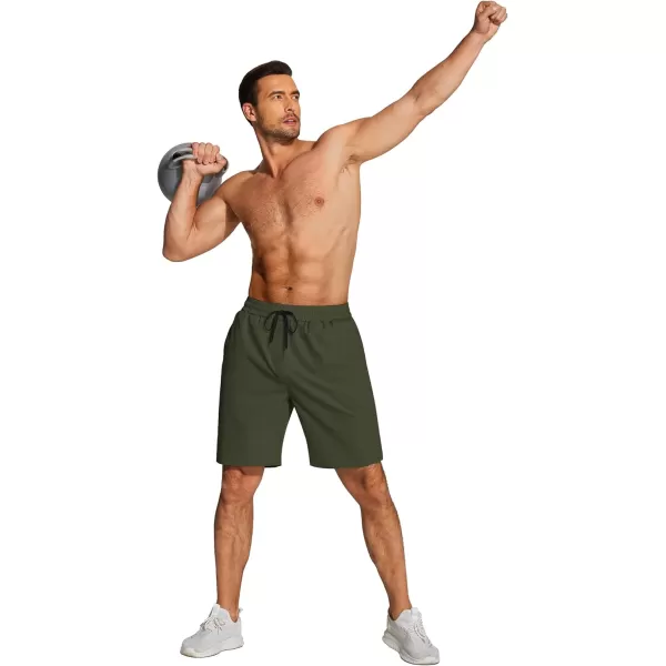 COOFANDY Men's Athletic Running Shorts Quick Dry Fitted Gym Workout Short Pants Sports Training Shorts with Pockets