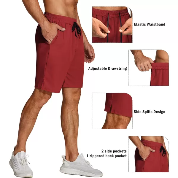 COOFANDY Men's Athletic Running Shorts Quick Dry Fitted Gym Workout Short Pants Sports Training Shorts with Pockets
