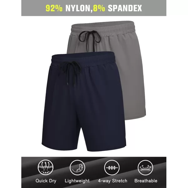 COOFANDY Men's Athletic Running Shorts Quick Dry Fitted Gym Workout Short Pants Sports Training Shorts with Pockets