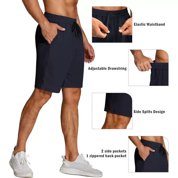 COOFANDY Men's Athletic Running Shorts Quick Dry Fitted Gym Workout Short Pants Sports Training Shorts with Pockets