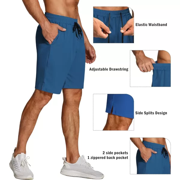 COOFANDY Men's Athletic Running Shorts Quick Dry Fitted Gym Workout Short Pants Sports Training Shorts with Pockets)