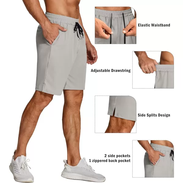 COOFANDY Men's Athletic Running Shorts Quick Dry Fitted Gym Workout Short Pants Sports Training Shorts with Pockets