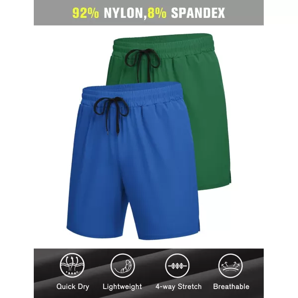 COOFANDY Men's Athletic Running Shorts Quick Dry Fitted Gym Workout Short Pants Sports Training Shorts with Pockets