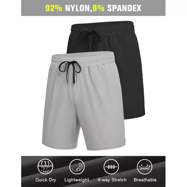 COOFANDY Men's Athletic Running Shorts Quick Dry Fitted Gym Workout Short Pants Sports Training Shorts with Pockets