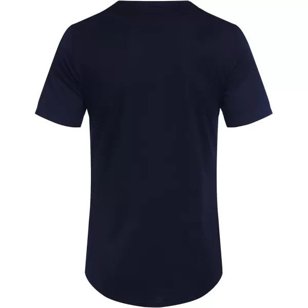COOFANDY Men's Baseball Button Down Jersey Short Sleeve Hipster Hip Hop T Shirts