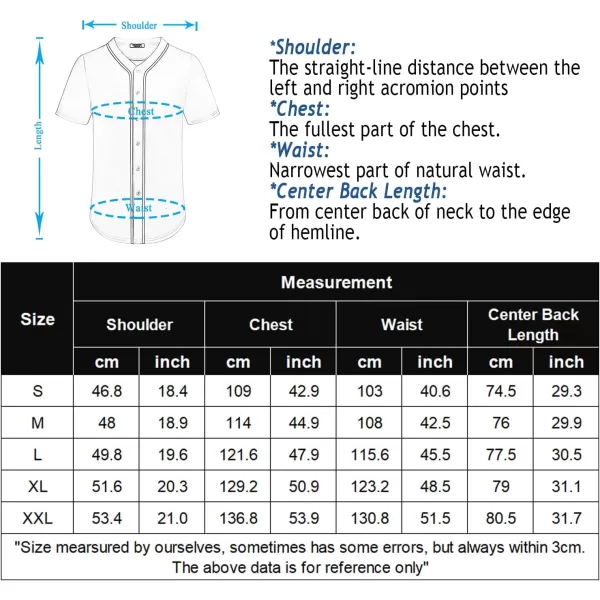 COOFANDY Men's Baseball Button Down Jersey Short Sleeve Hipster Hip Hop T Shirts