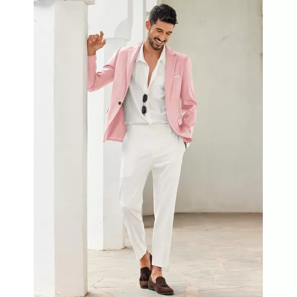 COOFANDY Men's Blazer Casual Sport Coats Slim Fit One Button Suit Jacket Lightweight Sports Jacket