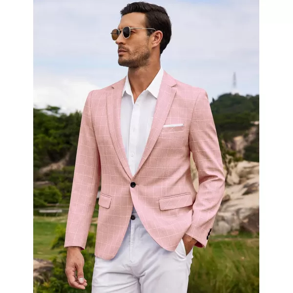 COOFANDY Men's Blazer Casual Sport Coats Slim Fit One Button Suit Jacket Lightweight Sports Jacket