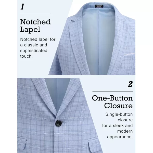 COOFANDY Men's Blazer Casual Sport Coats Slim Fit One Button Suit Jacket Lightweight Sports Jacket