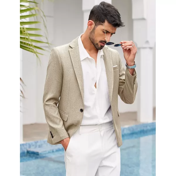 COOFANDY Men's Blazer Casual Sport Coats Slim Fit One Button Suit Jacket Lightweight Sports Jacket
