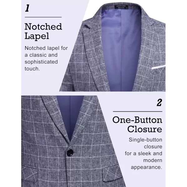 COOFANDY Men's Blazer Casual Sport Coats Slim Fit One Button Suit Jacket Lightweight Sports Jacket